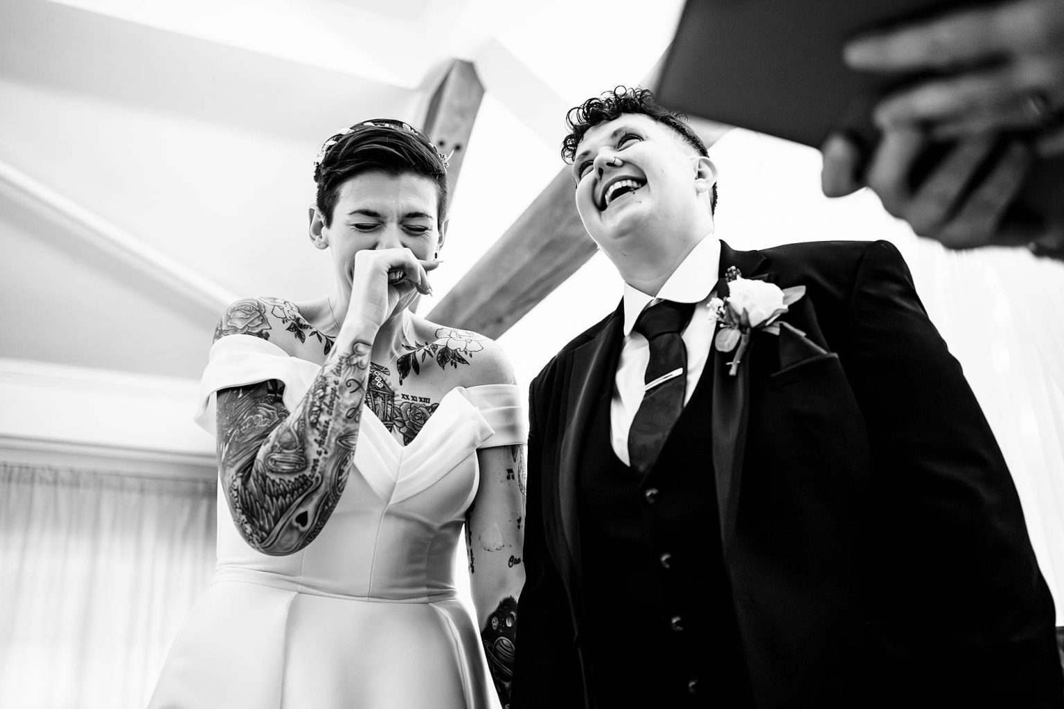 same sex ceremony at Newtown house hotel