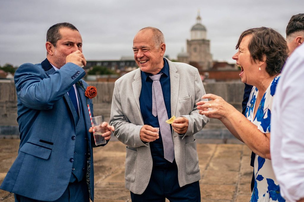 Tequila shots taken at the square tower Portsmouth